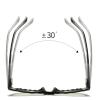 COTIA Reading Glasses Blue Light Blocking Reader for Women's Fashion Butterfly Magnification Eyewear (black, 4, multiplier_x) view 4