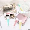 12Pcs Soft Contact Lens Remover Tool, Contact Lens Applicator Contact Remover with Plastic Bottle, Eye Contact Remover Tool Contact Plunger for Hard Contacts Soft Scleral Lenses(Pink Yellow Green) view 3