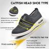 FZYUAN Men's Diabetic Shoes, Extra Wide Width Diabetic Slippers with Adjustable Closures, Breathable Mesh Walking Sneakers Walking Shoes for Fasciitis Bunions Arthritis Edema Swollen Feet,Gray,9 view 3