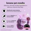 Lemme Debloat - Digestive & Gut Health Gummies with 2 Clinically Studied Probiotics & Prebiotic, Vegetarian, Gluten Free, Non GMO, BlackBerry Flavor (60 Count) view 2