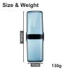 Travel Toileting Cup, Transparent Mouthwash Cup, Portable Toothbrush Case with Cover, Bathroom Toiletries Toothpaste Toothbrush Storage Box for Travel Camping Home School Business Trip view 4