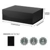 PACKGILO Black Extra Large Gift Box with Lid 4 Pcs 16.5 x 13 x 5.3 Inches, Gift Box large Black Gift Boxes for Presents Clothes Robe Wedding Dress Sweater,Reusable Foldable Bridesmaid Proposal BoxMatte view 3