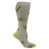 Prestige Medical 12" Premium Knit Compression Socks, Avocados on Grey view 1