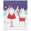 AM Dcor 20 Count 3-Ply Luncheon Paper Napkins for Holiday Dinner Party Decorative Decoupage - 13" x 13" (Unfolded) Santa and Reindeer view 1