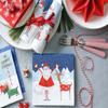 AM Dcor 20 Count 3-Ply Luncheon Paper Napkins for Holiday Dinner Party Decorative Decoupage - 13" x 13" (Unfolded) Santa and Reindeer view 2