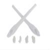 GALAXYLENSE Replacement Nose Pad Kits Ear Sock For Oakley Flak 2.0 Or Flak 2.0 XL Sunglasses Multiple Selection (White Rubber Kits) view 1