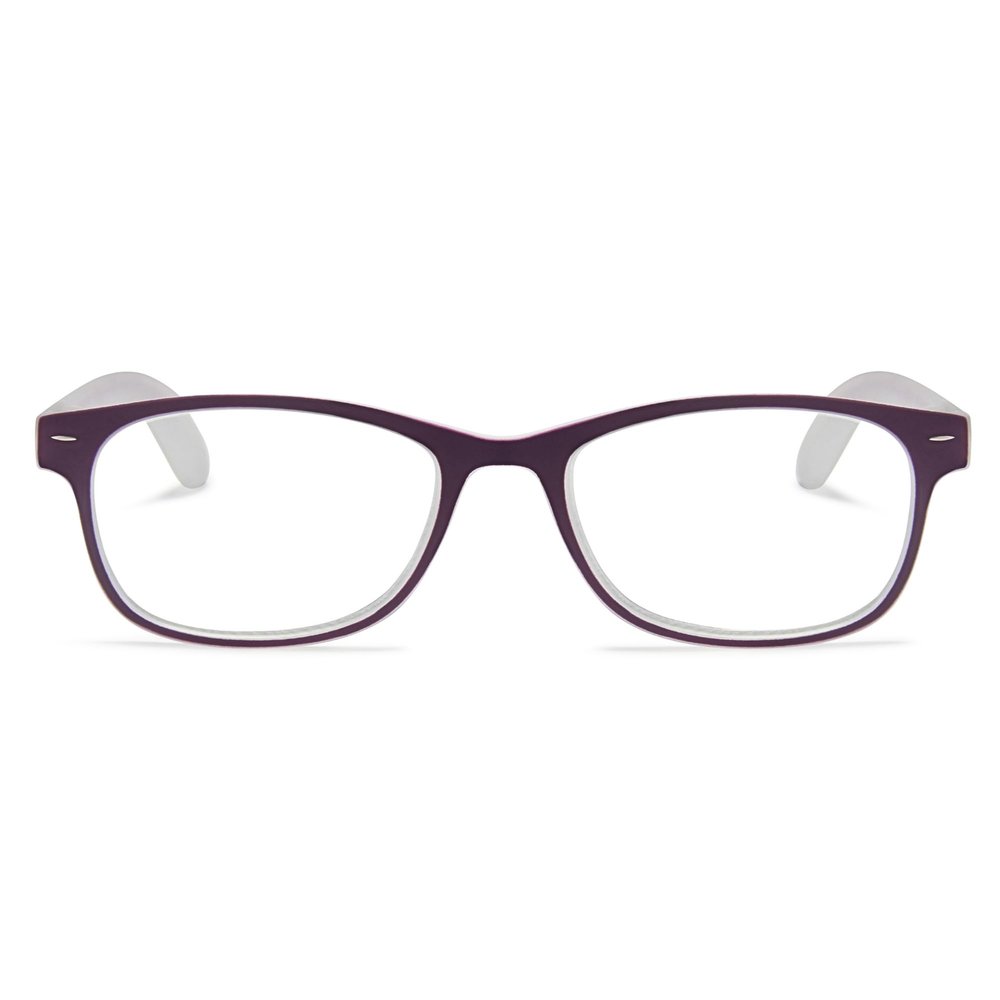 2SeeLife Blue Light Reading Glasses for Men & Women Small-Medium Fit, Sturdy Frame, Spring Hinges, Premium Readers, Purple, +2.75