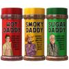 BBQ Rub Dad Gift Set - Sugar Daddy, Hot Daddy, Smoky Daddy. Barbecue Seasoning, Valentines Day Gift for Him Fathers Day Dad Gifts Christmas Stocking Stuffers for Dads Birthday Gifts for Men (Seasoning Only) view 1