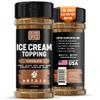 Ice Cream Topping Chocolate Powder Mix - Gluten Free & Low Sodium Cocoa Powder for Coffee Toppings. Sweet Cacao Topper Mix Seasoning Flavor for Oatmeal, Yogurt & Dessert. Chocolate for Coffee. 5.5oz view 1