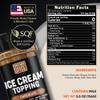 Ice Cream Topping Chocolate Powder Mix - Gluten Free & Low Sodium Cocoa Powder for Coffee Toppings. Sweet Cacao Topper Mix Seasoning Flavor for Oatmeal, Yogurt & Dessert. Chocolate for Coffee. 5.5oz view 2