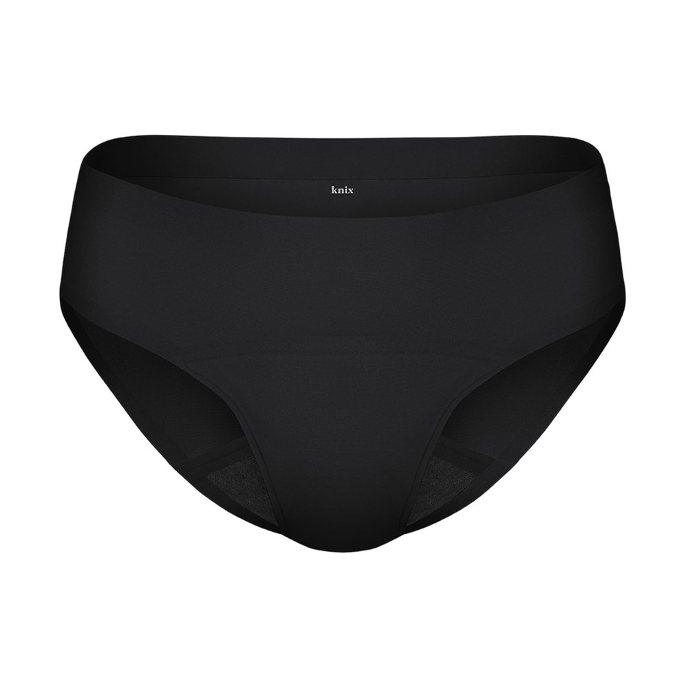KNIX Super Leakproof Bikini - Period Underwear for Women - Machine Washable, Reusable - Black, 3X-Large (1 Pack)