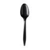 1000 Plastic Spoons Black Medium Weight | Plastic Cutlery Disposable Teaspoons Utensils | Bulk Durable Plasticware Cutlery | Great For Celebrations, Parties, Travels, Events, And Everyday Use view 2