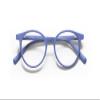 eyebobs Case Closed Premium Blue Light Reading Glasses for Women and Men | Round Blue Light Blocking Computer Glasses | Blue Front and Temples | 3.50 view 2