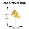 18pcs Gold Glitter Dessert Cupcake Topper Fast Food Pizza Party Theme Decor Supplies Baby Shower Boys Girls Happy Birthday Decorations view 4