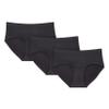KNIX Super Leakproof No-Show Boyshort- Period Underwear for Women - Machine Washable, Reusable - Black, Small (3 Pack) view 1