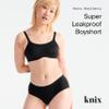 KNIX Super Leakproof No-Show Boyshort- Period Underwear for Women - Machine Washable, Reusable - Black, Small (3 Pack) view 2
