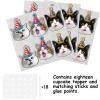 18pcs Glitter the Cat Head Dessert Cupcake Topper Pick for Cute Lovely Cat Theme Decorations Baby Shower Boys Girls Happy Birthday Party Decor Supplies view 3