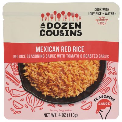 A Dozen Cousins Mexican Red Rice Seasoning Sauce, Non GMO, Gluten Free, 4 Ounce (Pack of 10)