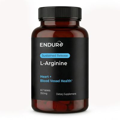 Endurance Products Endur L-Arginine Supplement, Helps Support Healthy Blood Flow & Heart Function, Exercise Performance & Immune Health, Gluten Free, 350mg (60 Tablets)