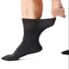 Polawind mens diabetic socks size 10-13 wide loose top men's edema neuropathy ankle socks for men loose extra wide non binding diabetes sock 1 & 3 & 6 Pair Packs (6 Pair, BLACK) view 2