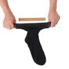 Polawind mens diabetic socks size 10-13 wide loose top men's edema neuropathy ankle socks for men loose extra wide non binding diabetes sock 1 & 3 & 6 Pair Packs (6 Pair, BLACK) view 4