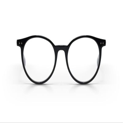 eyebobs Case Closed Premium Blue Light Reading Glasses for Women and Men | Round Blue Light Blocking Computer Glasses | Black & Horn Front and Temples | 2.50