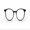 eyebobs Case Closed Premium Blue Light Reading Glasses for Women and Men | Round Blue Light Blocking Computer Glasses | Black & Horn Front and Temples | 2.50 view 1