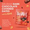 DORREL - Belgian Dark Chocolate Covered Dates (Medjool) with Walnuts Stuffing, High Energy Vegan Choco Snack, Delicious, Kosher & Non-GMO, Pack of 1 Stuffed Chocolate Dates, 7.05 oz / 200 g Ea view 2