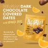 DORREL - Belgian Dark Chocolate Covered Dates (Medjool) with Candied Orange Peels Stuffing, High Energy Vegan Choco Snack, Tasty, Kosher & Non-GMO, Pack of 1 Stuffed Chocolate Dates 7.05 oz / 200 g Ea view 2