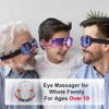 Master Massage E10 Eye Massager Heat & Vibration Relieves Migraines,Dark Circles, Puffiness. Ultra Lightweight, Chic & Stylish, Improve Eye Circulation, Dry Eye, Heated for Eye Relax - Purple+ Blue view 3