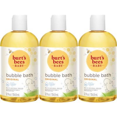 Burt's Bees Baby Bubble Bath, Original Scent, Tear Free Baby Wash for Delicate Skin, 98% Natural Origin, 12 Fl Oz (Pack of 3)