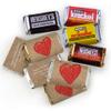 220pcs Christmas Candy DIY Party Favors Miniatures Chocolate, Personalized Mini Wrappers & Glue Tape Kit - Santa Claus view 2