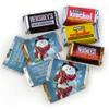 200pcs Personalized Christmas Candy Party Favors Chocolate Kit, (Custom Wrapped Miniatures, Kisses, Peanut Butter Cups) - Snowman view 2