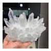 Health & Household Natural Clear White Quartz Crystal Cluster Point Healing Stone (Size : 500g) view 3