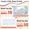 PEKGRIL 15 PCs Gift Boxes with Lids, White 10X8X4 Inch Gift Boxes, Bridesmaid Proposal Box with Ribbon, Kraft Paper Boxes for Wedding, Packaging, Present, Birthday, Christmas, Party view 4