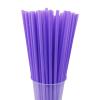 200PCS 10.2 Inches Disposable Decorative Purple Plastic Straws for Birthday Wedding Cocktail Party Supplies (0.23 * 10.2inch) (Purple) view 1