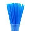 200PCS 10.2 Inches Disposable Decorative Blue Plastic Straws for Birthday Wedding Cocktail Party Supplies (0.23 * 10.2inch) (Blue) view 1