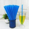 200PCS 10.2 Inches Disposable Decorative Blue Plastic Straws for Birthday Wedding Cocktail Party Supplies (0.23 * 10.2inch) (Blue) view 2
