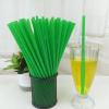 200PCS 10.2 Inches Disposable Decorative Green Plastic Straws for Birthday Wedding Cocktail Party Supplies (0.23 * 10.2inch) (Green) view 2
