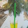 200PCS 10.2 Inches Disposable Decorative Green Plastic Straws for Birthday Wedding Cocktail Party Supplies (0.23 * 10.2inch) (Green) view 3