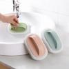 1pc, Household Plain Handle Cleaning Brush, Decontamination Sponge Wipe Bathroom Toilet Tile Cleaning Brush, Kitchen Brush (Green) view 2