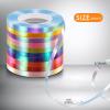 100 Pcs Bright Bows and Ribbon Assortments - Shiny Bows for Gift Wrapping, Curling Ribbon for Christmas, Hanukkah, Birthdays, Weddings, Bridal Showers, Baby Showers (Rainbow Mix 100 Pcs Set) view 4