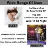 Ear Plugs for Sleeping Noise Cancelling Reusable Silicone Earplugs for ConcertsQuiet Noise Ear Plugs for Shooting Range/Noise Sensitivity/Motorcycles/Hearing Protection -S M L Bright Black, Case view 4