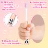 Dingion 24 Pcs Kids Toothbrush Bulk Children Manual Tooth Brush Set Soft Lovely Little Cute Colorful Panda Toothbrush Bristles for Age 3 and Above Boys Girls view 3