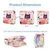 Desing Wish Sanitary Pad Storage Bag Portable Period Bag for Teen Pads/Sanitary Napkins/Small Tampons, Sanitary Napkin Storage Bag First Period Gifts for Teen Girls (Cat) view 3