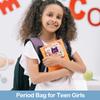 Desing Wish Sanitary Pad Storage Bag Portable Period Bag for Teen Pads/Sanitary Napkins/Small Tampons, Sanitary Napkin Storage Bag First Period Gifts for Teen Girls (Cat) view 4