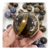 WGPHD Health & Household Natural Rare Tiger Eye Crystal Ball Gemstone Sphere Minerals Healing Stone 1pc (Color : Yellow, Size : 1pc) view 4