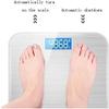 Feiyx Weight Scale, Tempered Glass Easy Read Backlit LCD Display,Digital Body Weight Bathroom Scale Precision Weighing Scale with Step-On (Color : Silver) view 2