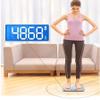 Feiyx Weight Scale, Tempered Glass Easy Read Backlit LCD Display,Digital Body Weight Bathroom Scale Precision Weighing Scale with Step-On (Color : Silver) view 3