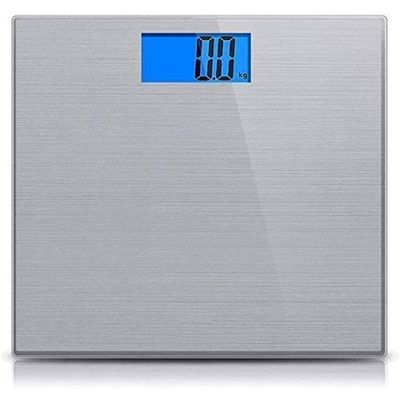 Feiyx Stainless Steel Digital Body Weight Bathroom Scale, Shine-Through Display,Large Blue LCD Backlight Display